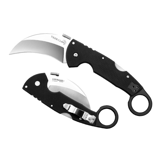 CS_22KF Tiger Claw Plain Edge - нож складной, клинок XHP