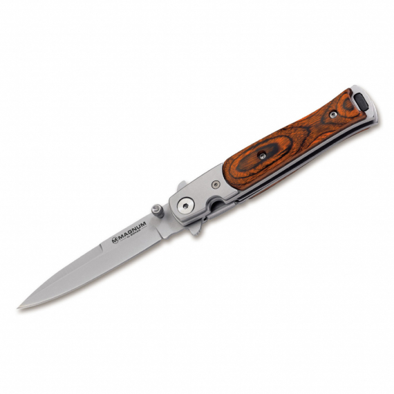 BK01YA101 Stiletto - нож скл., рук-ть сталь/дерево, клинок 440A