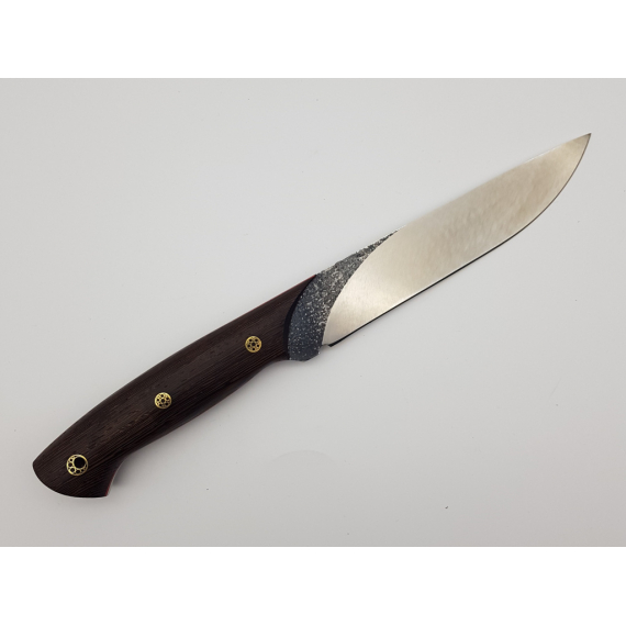Нож "Пантера", сталь Х12МФ, цельно-металлический, граб, мозаичные пины