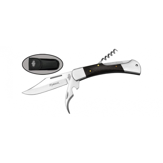 Нож складной хозяйственно-бытовой "Путник"  с нейлоновым чехлом