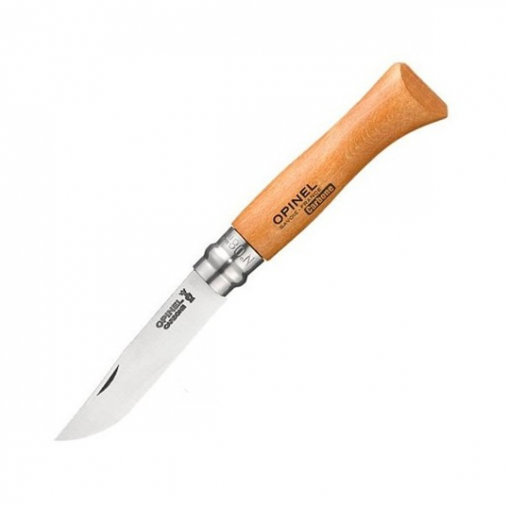 Складной нож "Opinel №8" carbon, чехол, деревянная коробка
