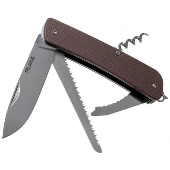 Нож multi-functional Ruike L32-N коричневый