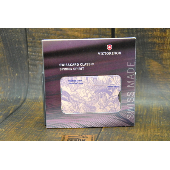 Швейцарская карточка Victorinox SwissCard Classic, розовая (подар. упаковка)