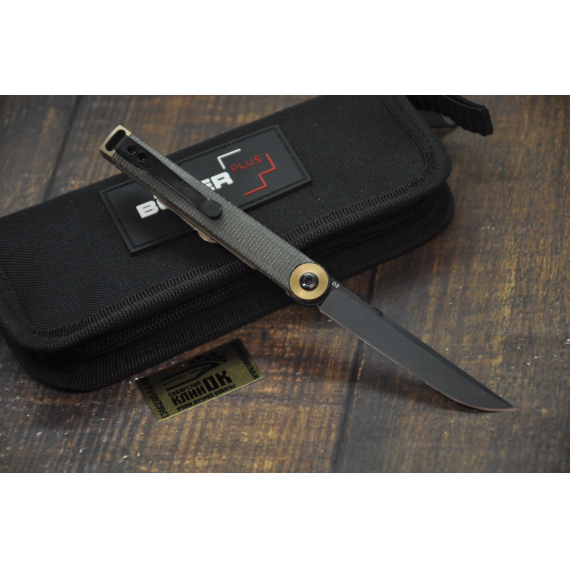 НОЖ BOKER 01BO391 KAIZEN GREEN CANVAS MICARTA