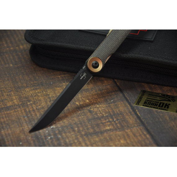 НОЖ BOKER 01BO391 KAIZEN GREEN CANVAS MICARTA