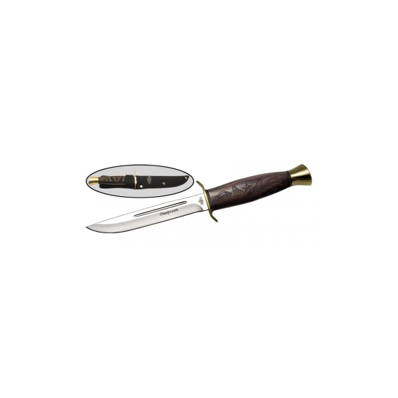 Нож хозяйственно-бытовой "Диверсант", сталь 50х14, орех
