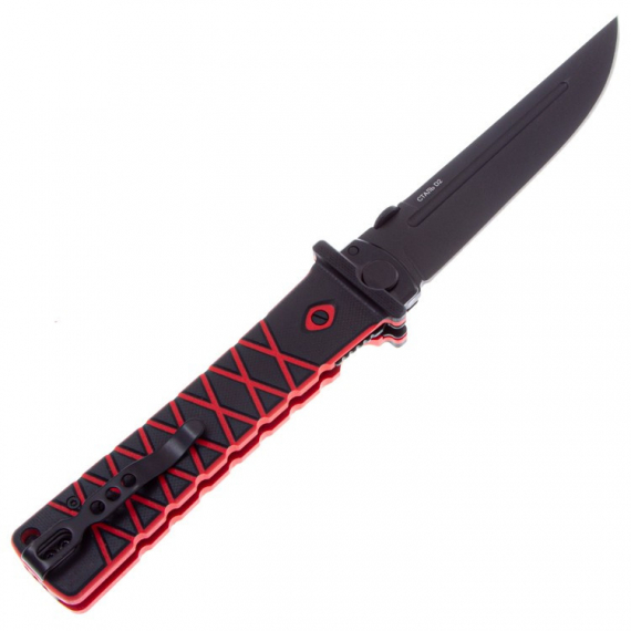 Складной нож  "Ронин" НОКС, сталь D2,  G10 (красно-черный)