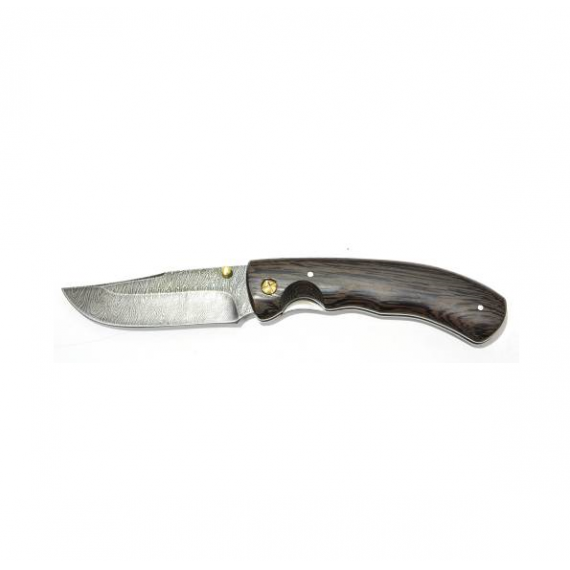 Складной нож "Таёжник", дамасская сталь, венге