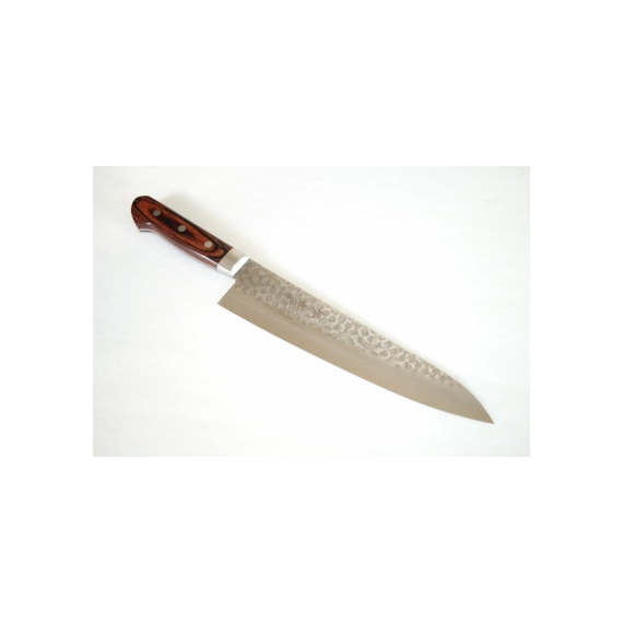 07227 Нож кухонный Шеф, SAKAI TAKAYUKI, сталь Damascus VG-10, 17 сл. 240мм, рукоять махагон