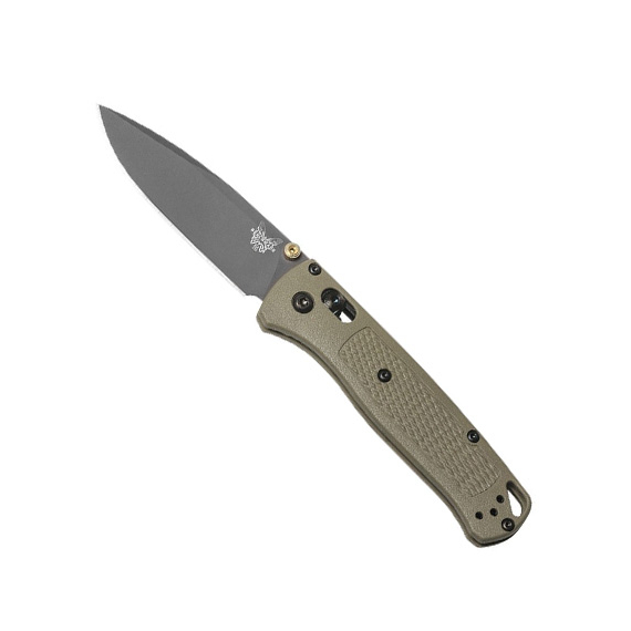 BM535GRY-1 Bugout - нож складной, рук-ть оливк. нейлон, сталь S30V