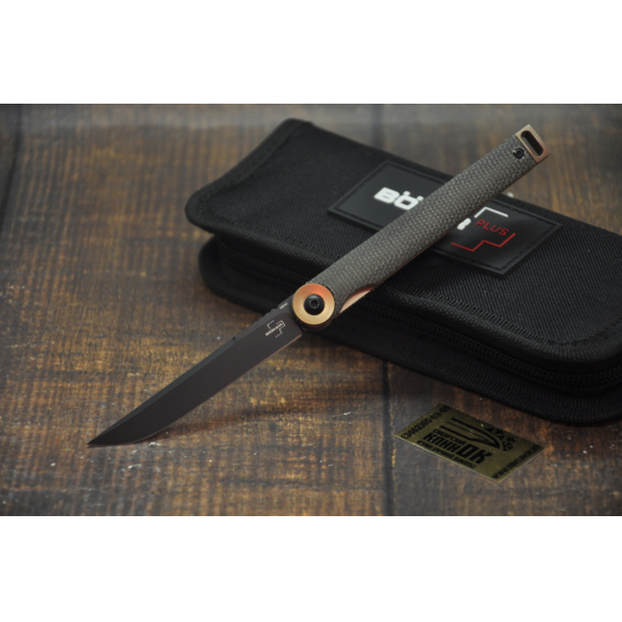 НОЖ BOKER 01BO391 KAIZEN GREEN CANVAS MICARTA