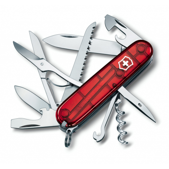 Нож скалдной Victorinox Huntsman Red Trans (1.3713.T)