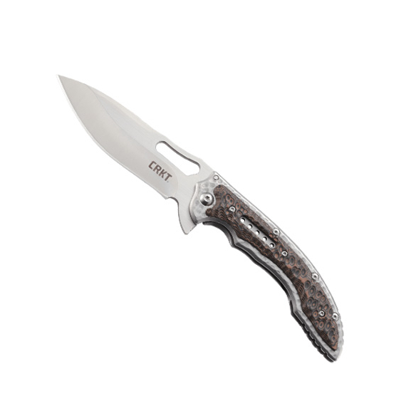 CRKT_5470 Fossil - нож складной, рук-ть сталь/G10, клинок 8Cr13MoV